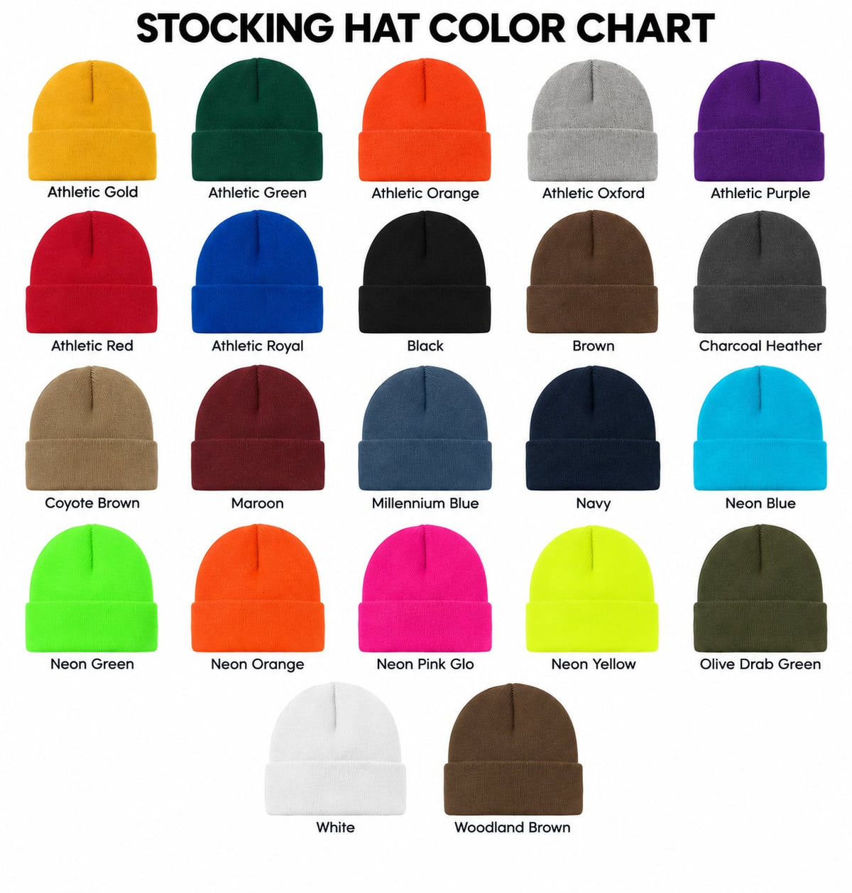 Football Leather Patch Knit Beanie