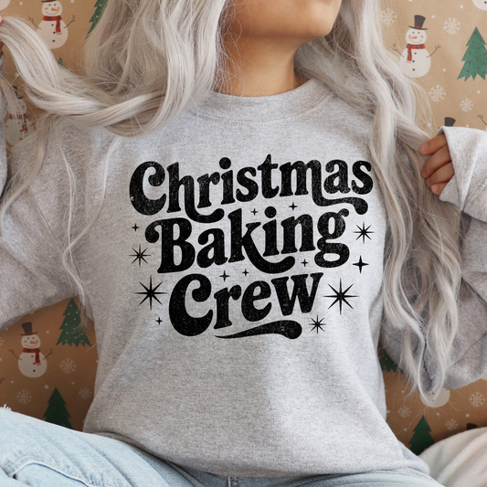 Christmas Baking Crew Black Grunge