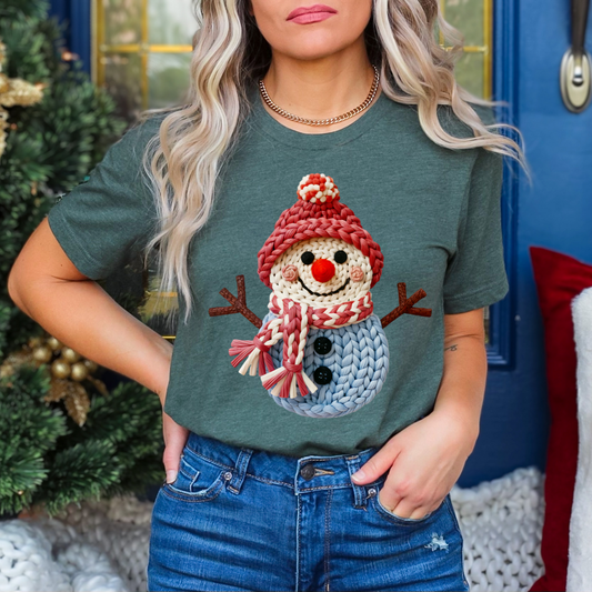 Crochet Christmas Faux Snowman
