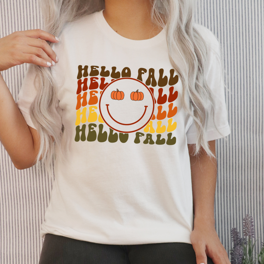 Hello Fall Smiley Face