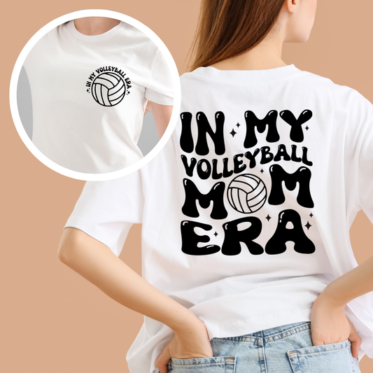 In My Volleyball Mom Era - Front Pocket & Back