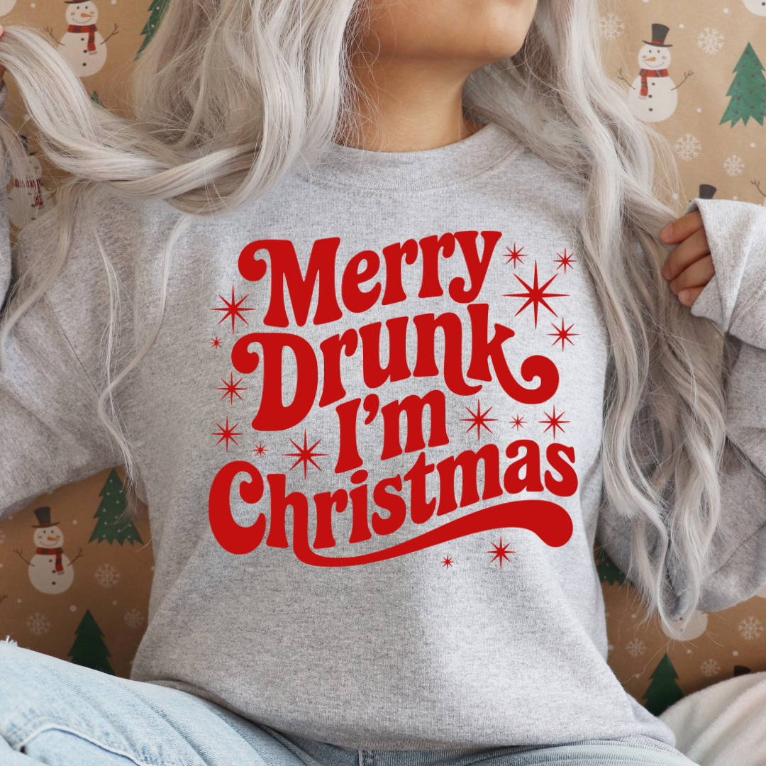Merry Drunk I'm Christmas Red