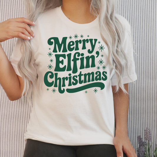Merry Elfin' Christmas Green