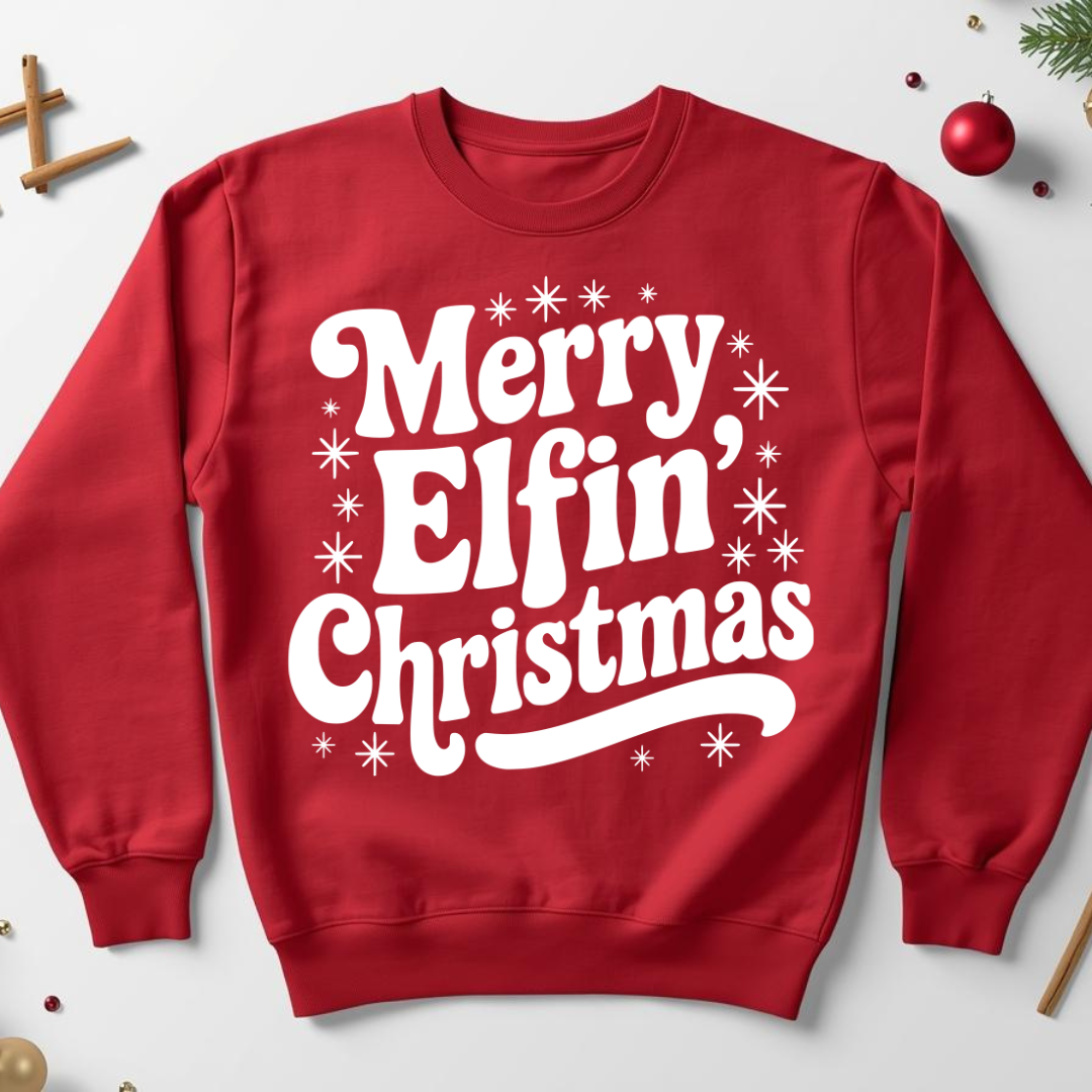 Merry Elfin' Christmas White