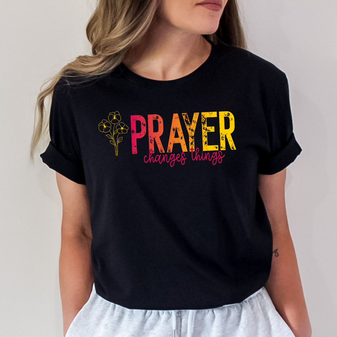 Prayer Changes Things Floral