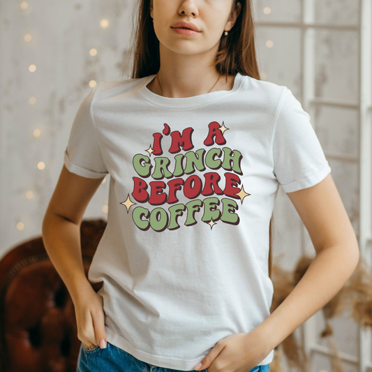 Retro I'm a Grinch Before Coffee