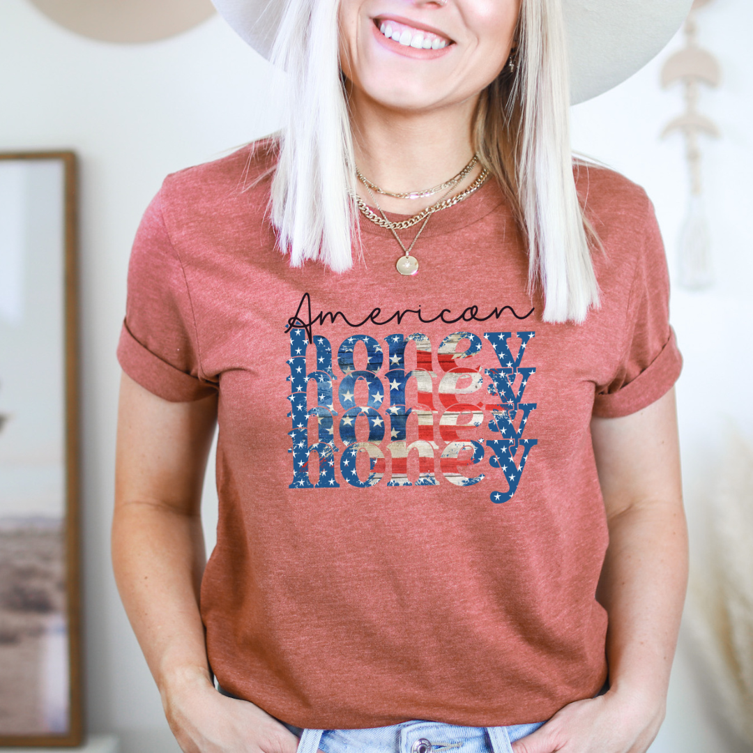 American Honey Grunge Flag