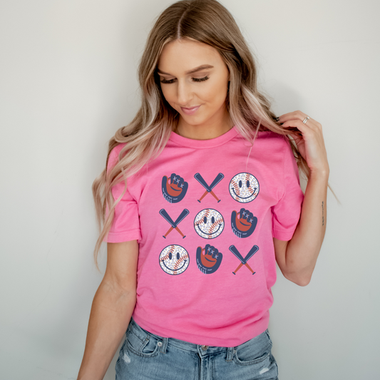 Baseball Monogram 9 - Solid