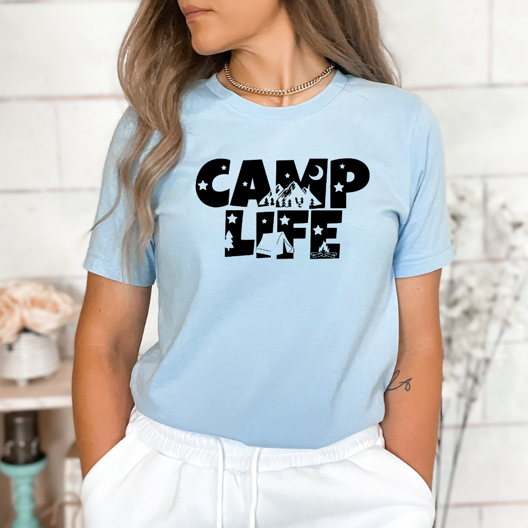 Camp Life Image in Text