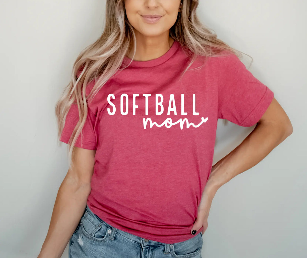 Softball Mom Heart